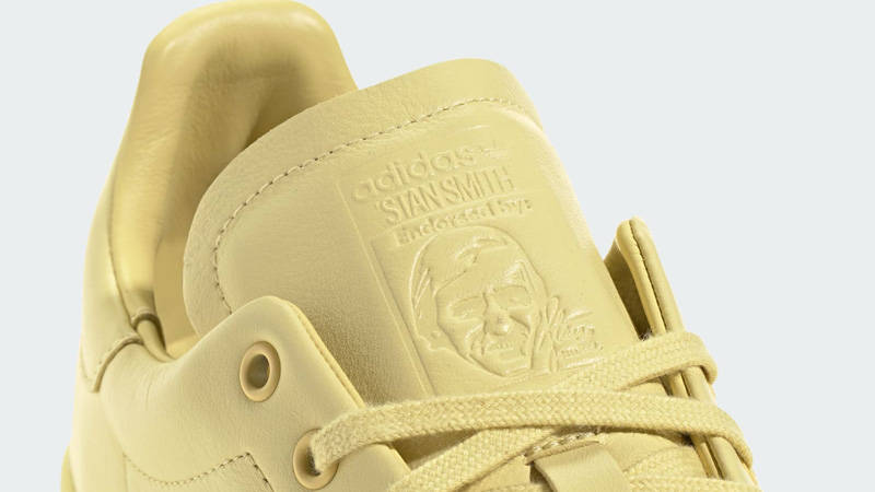 adidas Stan Smith Lux Powder Yellow Closeup