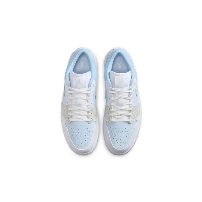 Air Jordan 1 Low Blue Tint Elephant Print Middle