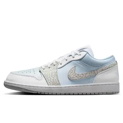 Air Jordan 1 Low Blue Tint Elephant Print