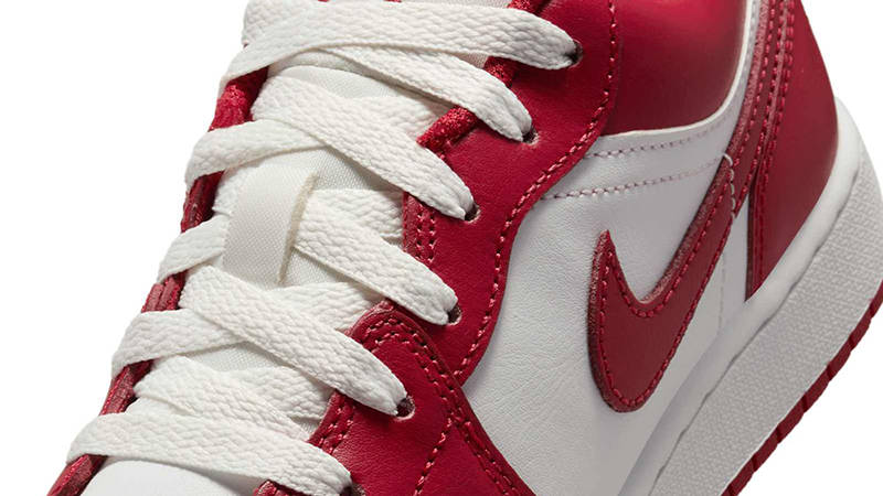 Air Jordan 1 Low GS White Varsity Red | 553560-166 | The Sole Supplier