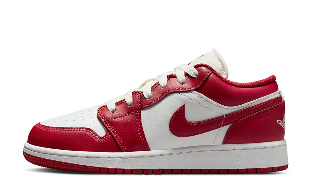 Air Jordan 1 Low GS White Varsity Red | 553560-166 | The Sole Supplier