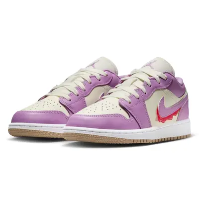 Air Jordan 1 Low SE GS Peanut Butter And Jelly Front