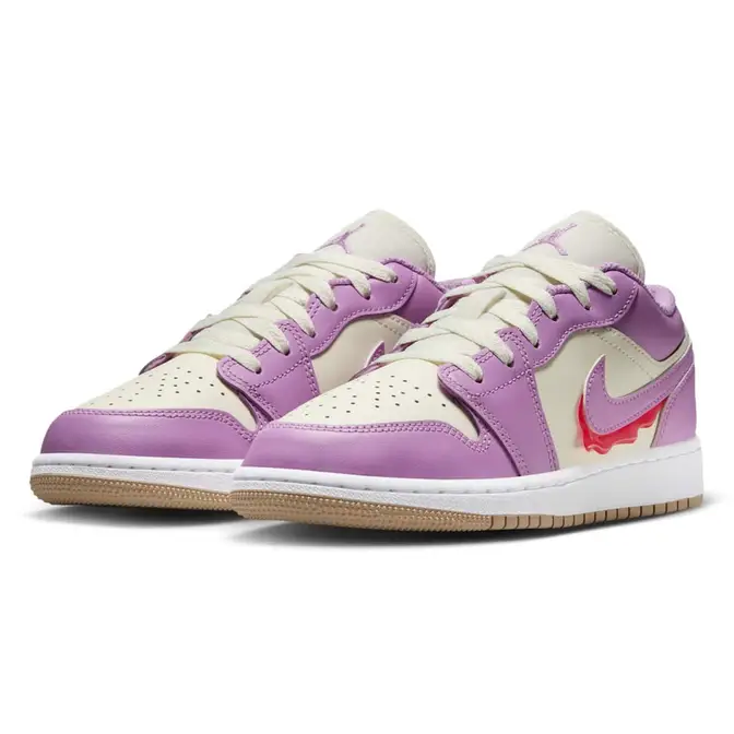 Air Jordan 1 Low SE GS Peanut Butter And Jelly Front