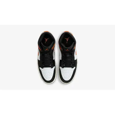Air Jordan 1 Mid Black Toe Orange DQ8426-801 middle
