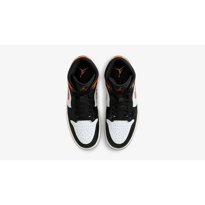Air Jordan 1 Mid Black Toe Orange DQ8426-801 middle