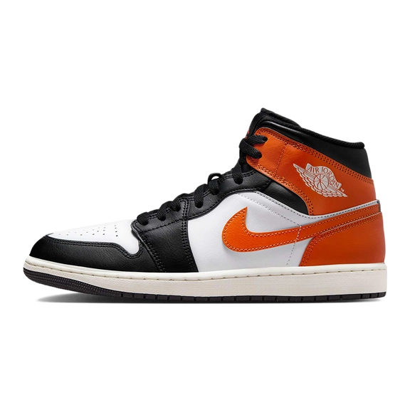 Air Jordan 1 Mid Black Toe Orange DQ8426-801
