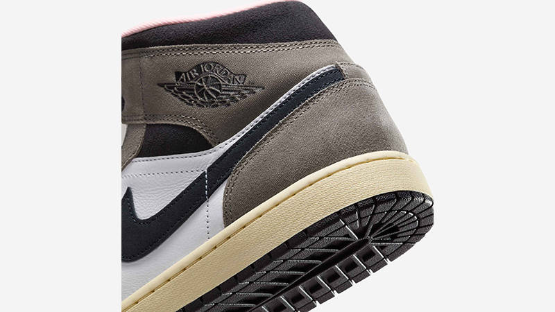 Air Jordan 1 Mid Cave Stone HQ2011-100 heel