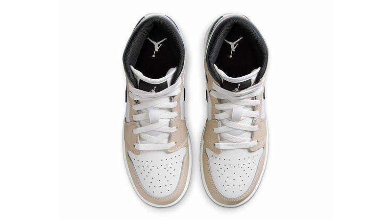 Air Jordan 1 Mid GS White Rattan DQ8423-153 Top