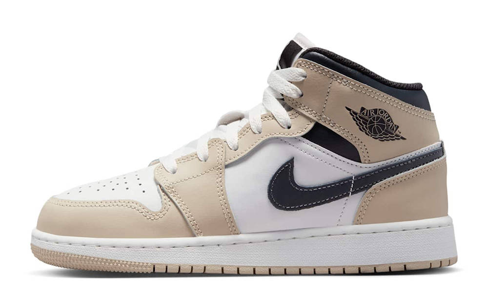 Air Jordan 1 Mid GS White Rattan DQ8423-153