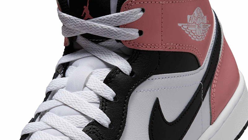 Air Jordan 1 Mid White Rust Pink DQ8426-100 Detail