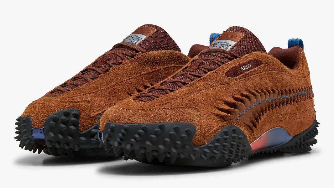 Aries x PUMA Mostro Craft Mahogany Front