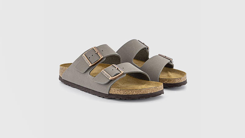 Birkenstock Arizona Two Strap Sandals M Stone 151211 front