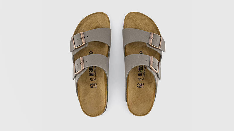 Birkenstock Arizona Two Strap Sandals M Stone 151211 middle