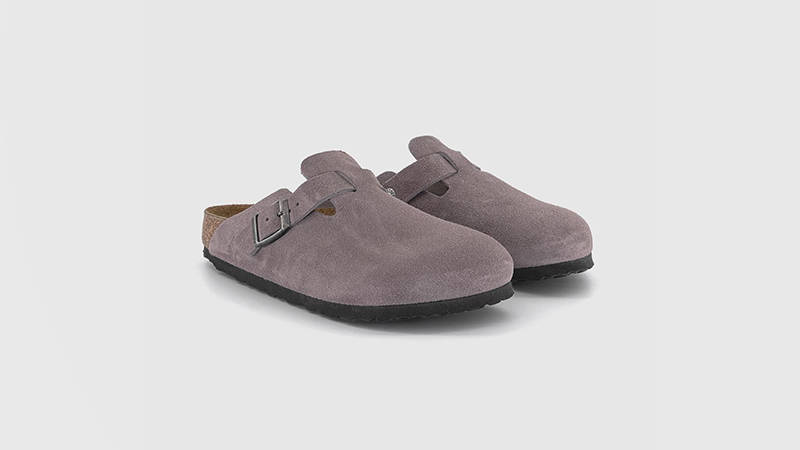 Birkenstock Boston Clogs Faded Purple 1028375 front