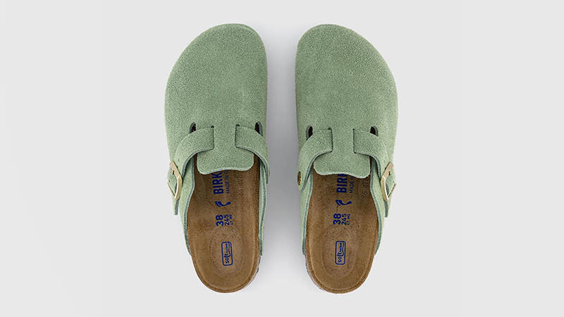 Birkenstock Boston Clogs Green Tea 1027934 middle