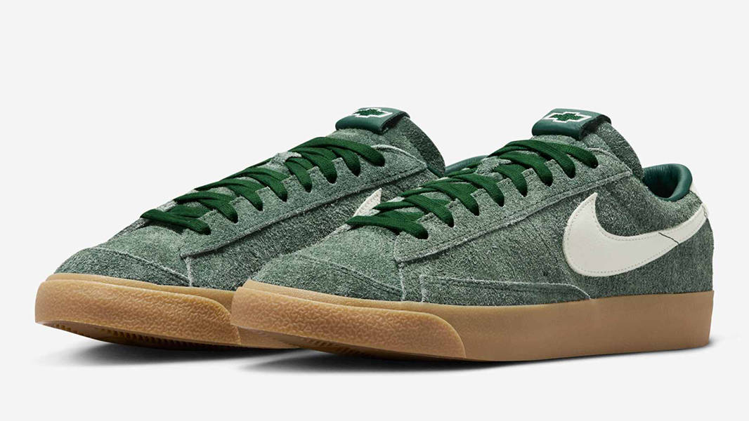 Devin Booker x Nike Blazer Low Chevy Green HV2197-300 Side