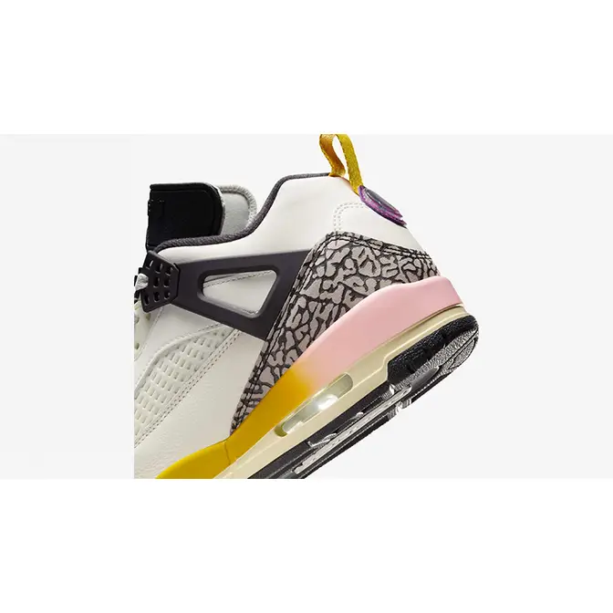 Jordan Spizike Low White Multi FQ1759-107 heel