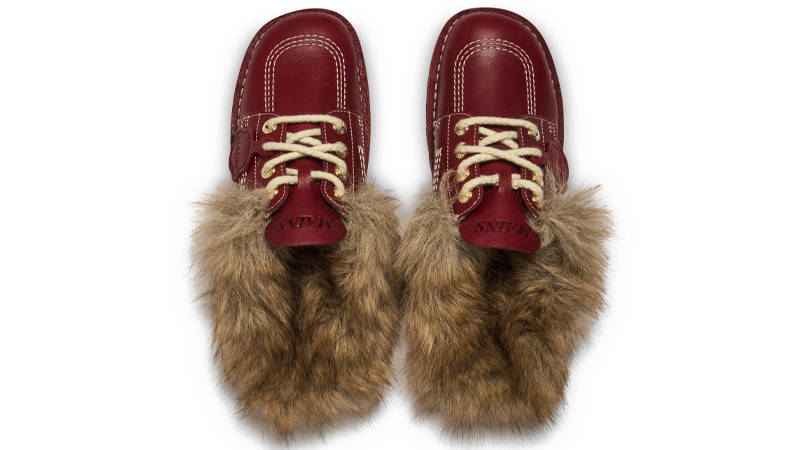 MAINS x Kickers Kick Mule Dark Red Middle