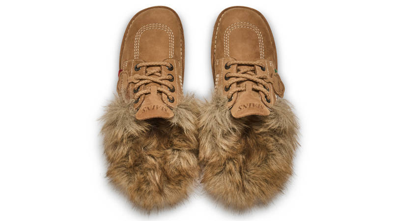 MAINS x Kickers Kick Mule Tan Nubuck Middle