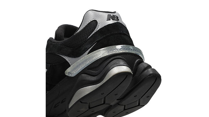 New Balance 9060 Black Purple U9060FOS heel