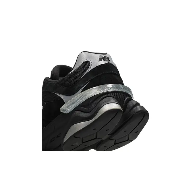 New Balance 9060 Black Purple U9060FOS heel