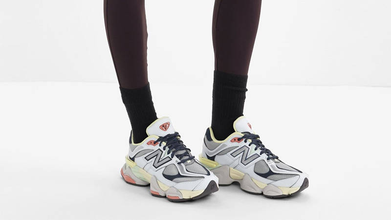 New Balance 9060 Easter Pack Grey Yellow U9060TMB on foot