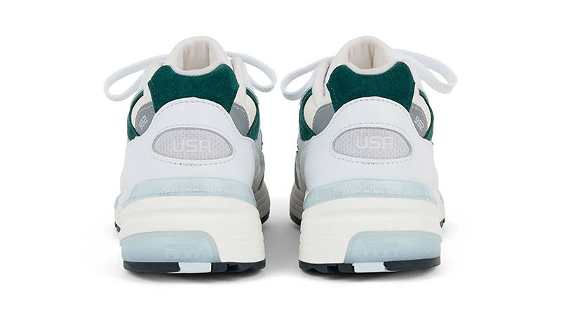 New Balance 992 White Marsh Green back