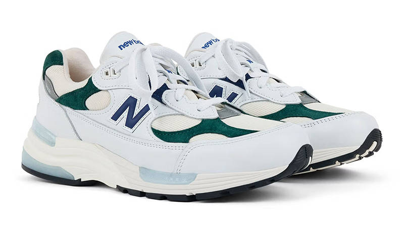 New Balance 992 White Marsh Green front