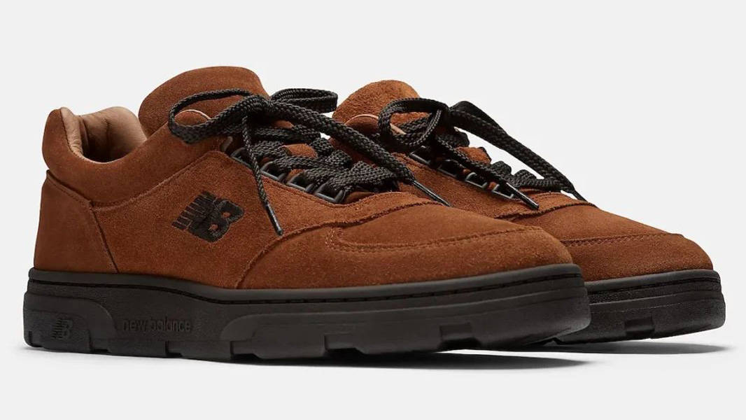 New Balance Allerdale Tan Brown Suede Front