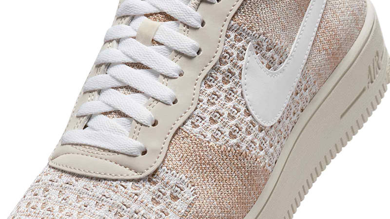 Nike Air Force 1 Flyknit 2.0 Light Bone Khaki IB7675-001 Detail