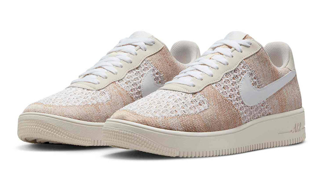 Nike Air Force 1 Flyknit 2.0 Light Bone Khaki IB7675-001 Side