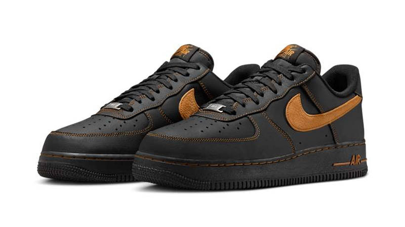 Nike Air Force 1 Low Black Tan HQ2037-003 front