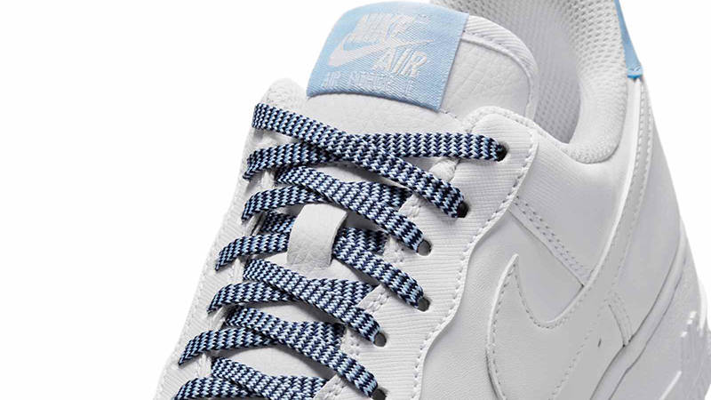 Nike Air Force 1 Low White Light Armoury Blue IB7167-101 Detail