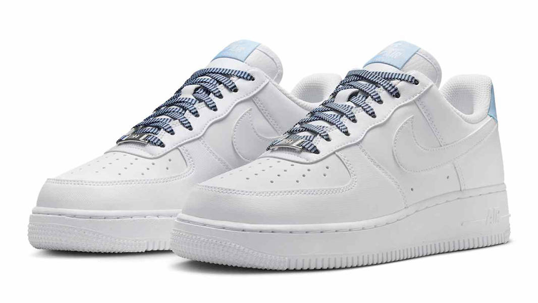 Nike Air Force 1 Low White Light Armoury Blue IB7167-101 Side