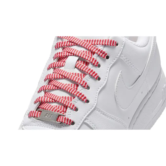 Nike Air Force 1 Low White Light Crimson IB7167-103 Detail