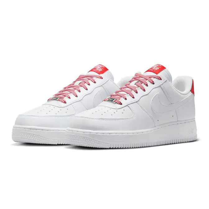 Nike Air Force 1 Low White Light Crimson IB7167-103 Side