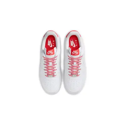 Nike Air Force 1 Low White Light Crimson IB7167-103 Top