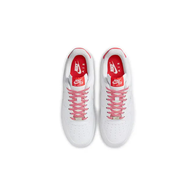 Nike Air Force 1 Low White Light Crimson IB7167-103 Top