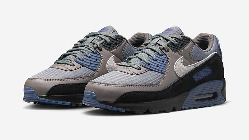 Nike Air Max 90 Grey Diffused Blue IB6392-001 front