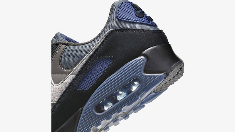 Nike Air Max 90 Grey Diffused Blue IB6392-001 heel
