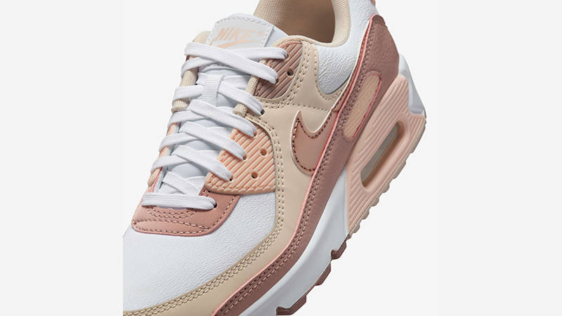 Nike Air Max 90 Velvet Brown Particle Pink HQ1783-100 tongue