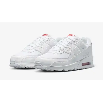Nike Air Max 90 White Light Crimson DM0029-118 front