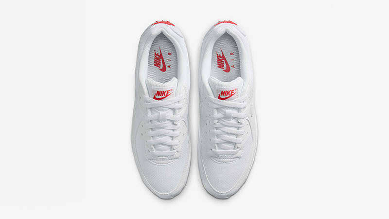 Nike Air Max 90 White Light Crimson DM0029-118 middle