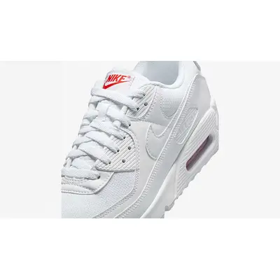 Nike Air Max 90 White Light Crimson DM0029-118 tongue