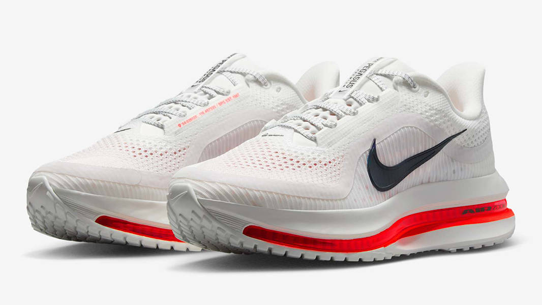 Nike Air Pegasus Premium White Bright Crimson HQ2593-101 Side