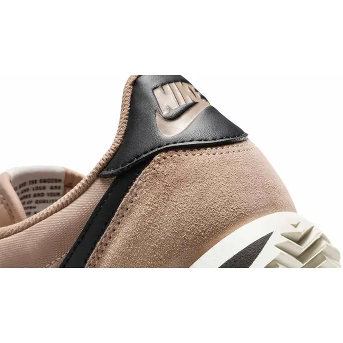 Nike Cortez Desert Black Sail Closeup