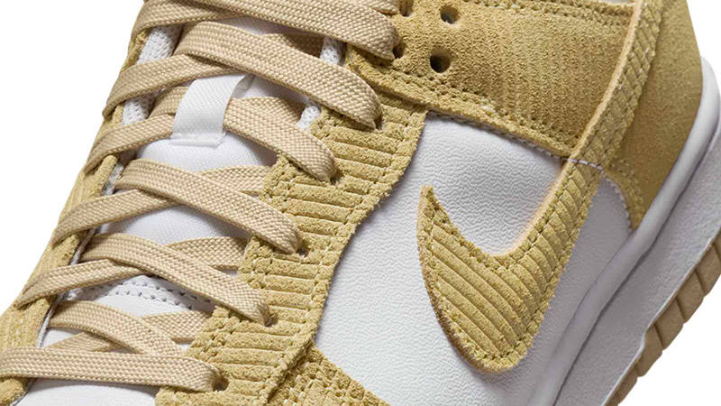 Nike Dunk Low Alabaster Corduroy FN7167-700 Detail
