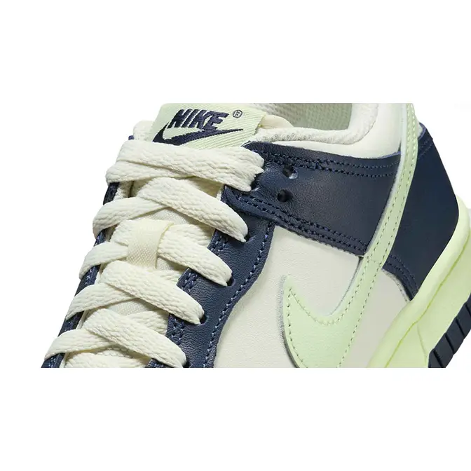 Nike Dunk Low GS Midnight Navy Volt Tint FB9109-127 Detail