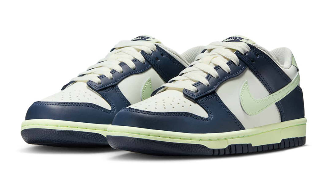 Nike Dunk Low GS Midnight Navy Volt Tint FB9109-127 Side