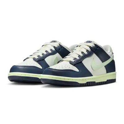 Nike Dunk Low GS Midnight Navy Volt Tint FB9109-127 Side